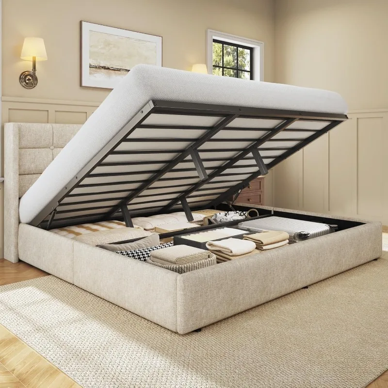 Gas Lift Storage Bed Hydraulic - HISOFT Łóżko z podnoszonym schowkiem w
