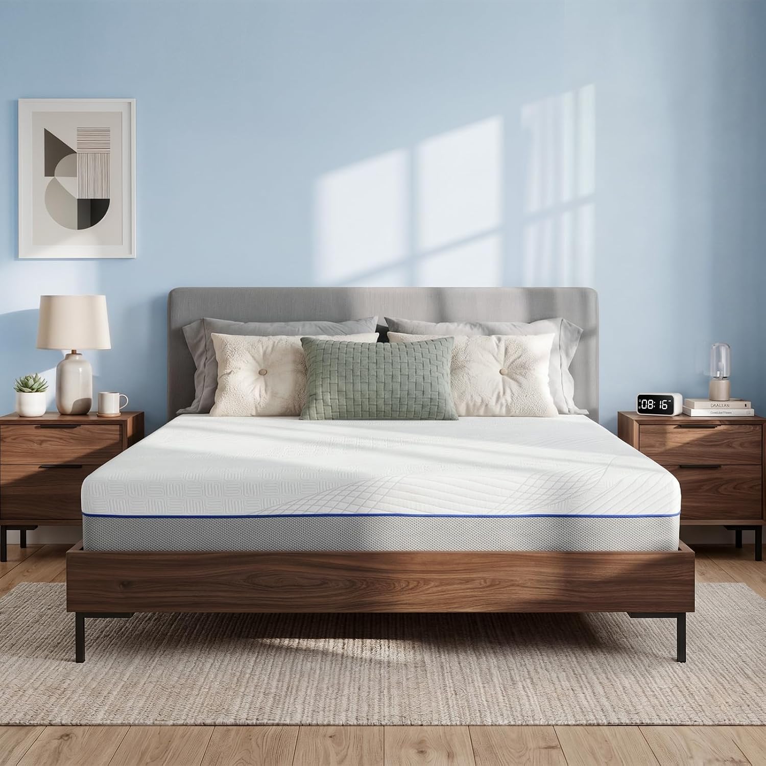 Memory Foam Mattress In A Box Queen - Materac Queen Size, 30 cm, z