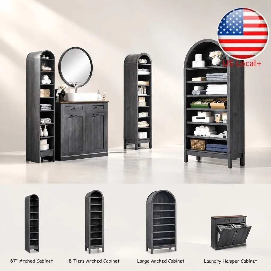 67 cm wysoka, łukowata szafka  – Storage recenzja i cena