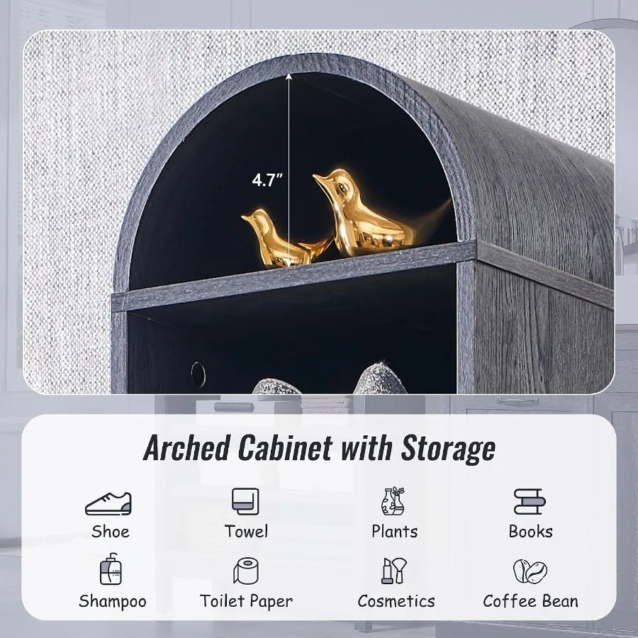 67 cm wysoka, łukowata szafka  – Storage recenzja i cena