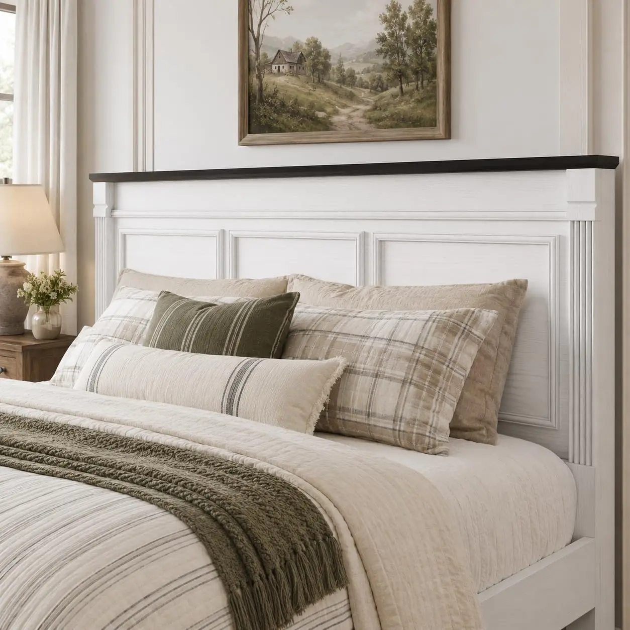 Rama łóżka w stylu rustykalnym – King Size Bed Frame With Storage Drawers recenzja i cena