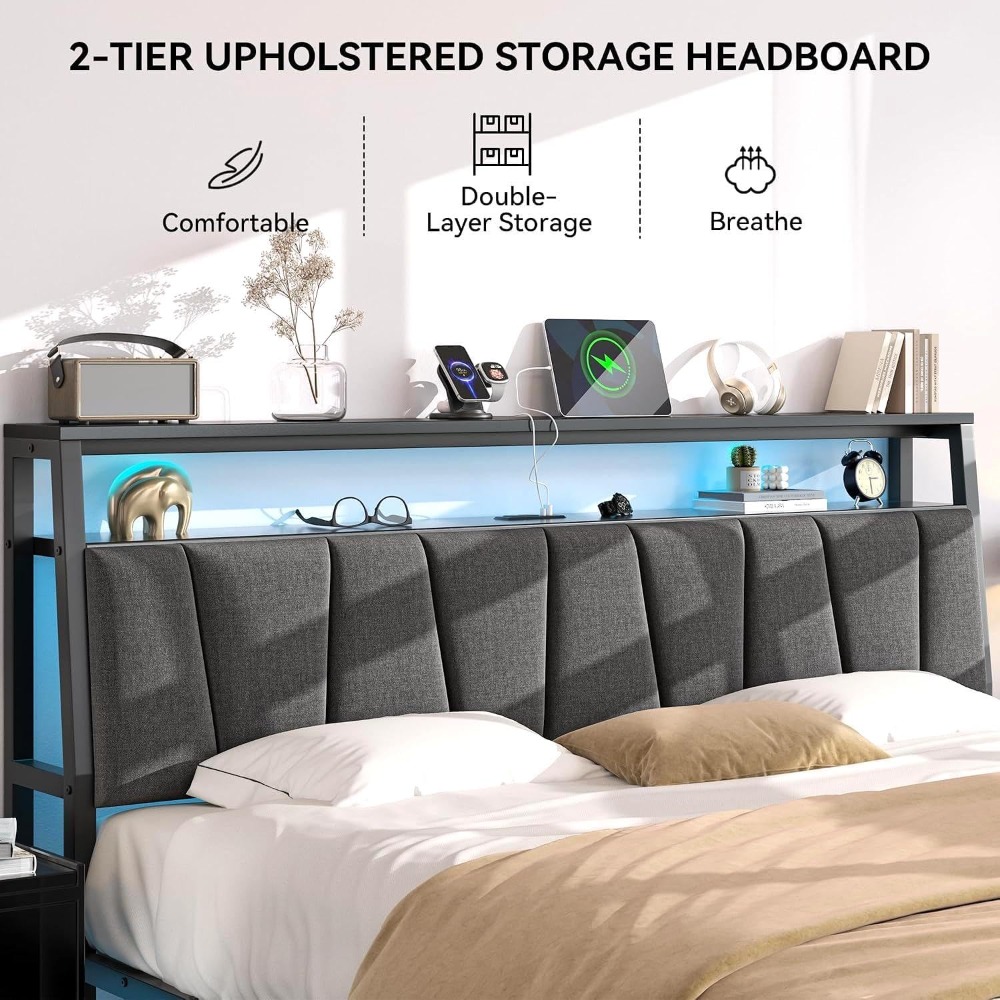 Rama łóżka typu King Size z za – King Size Bed Frame With Storage Drawers recenzja i cena