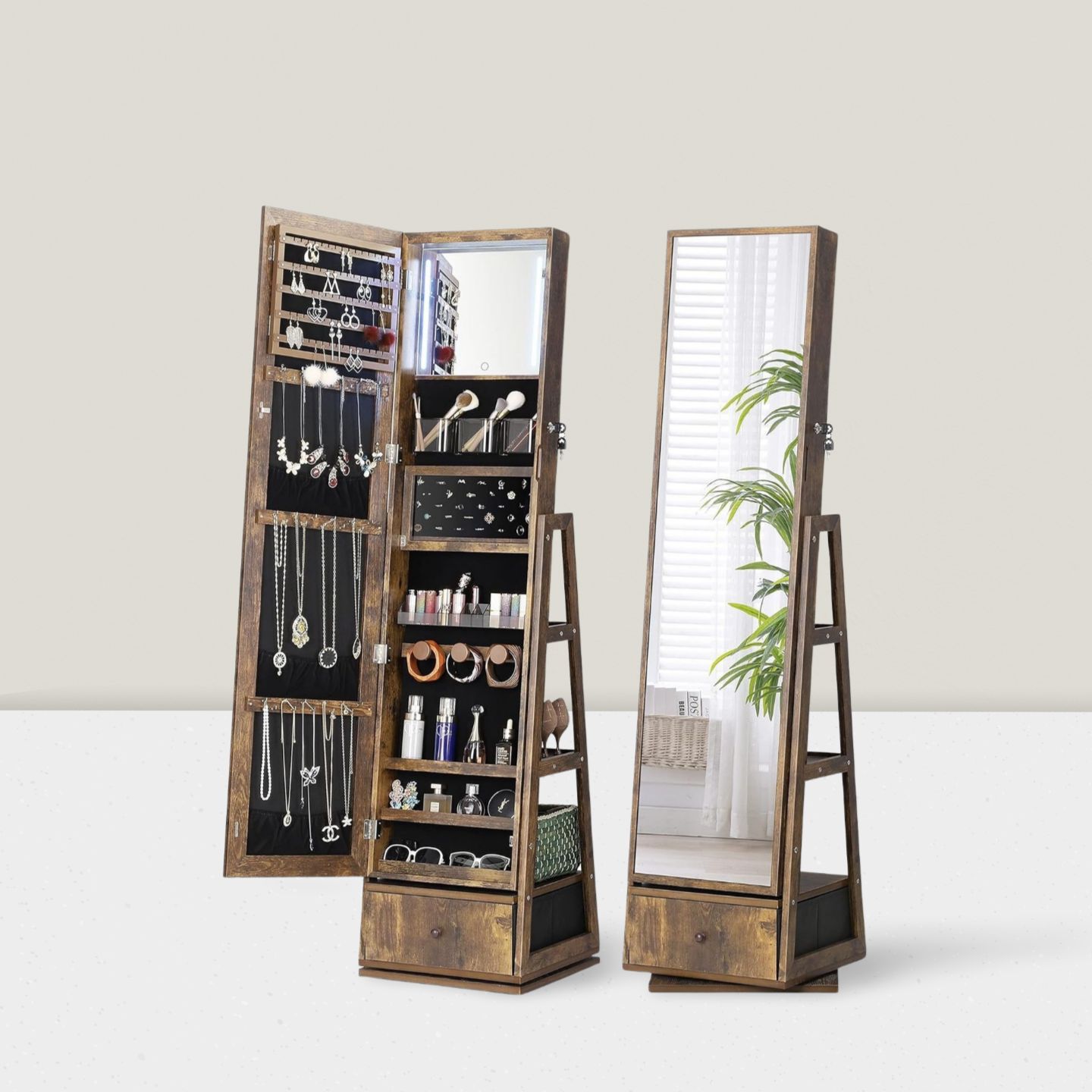 Lustro na całej długości do ga – Full Length Mirror Jewelry Armoire recenzja i cena