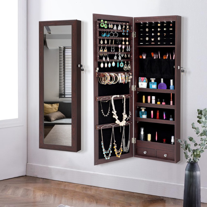 Lustro na całą postawę, lustro – Full Length Mirror Jewelry Armoire recenzja i cena