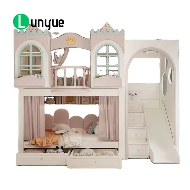 Ankke – łóżko piętrowe w kszta – Bunk Bed With Stairs And Slide recenzja i cena