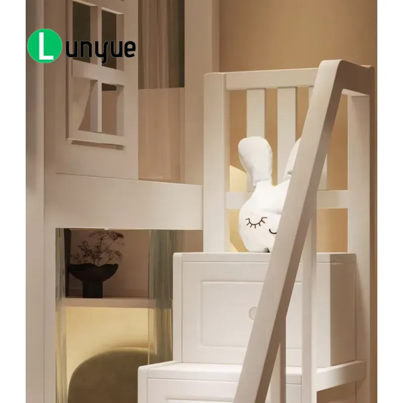 Ankke – łóżko piętrowe w kszta – Bunk Bed With Stairs And Slide recenzja i cena
