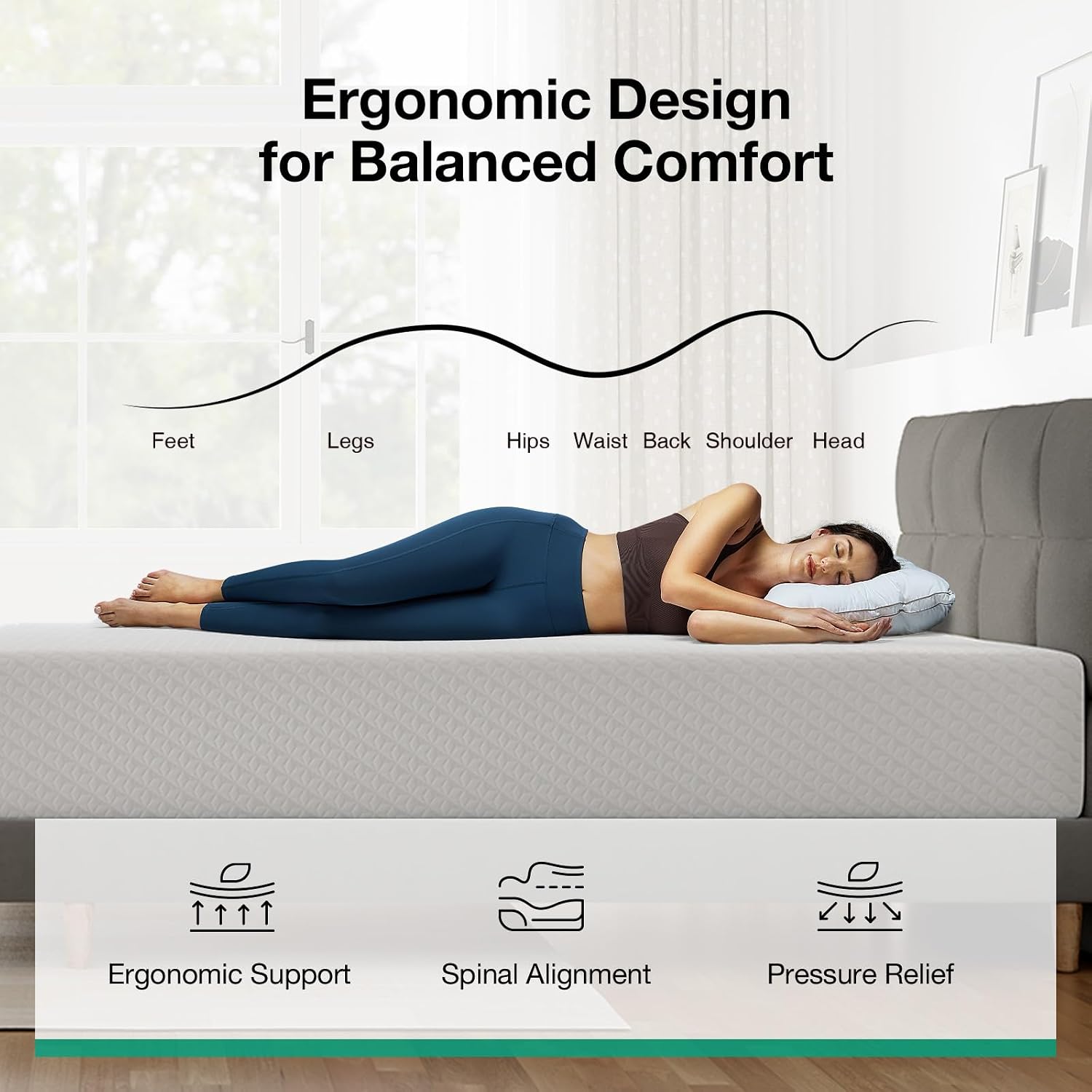 Materac z pianki memory o wymi – Memory Foam Mattress In A Box Queen recenzja i cena