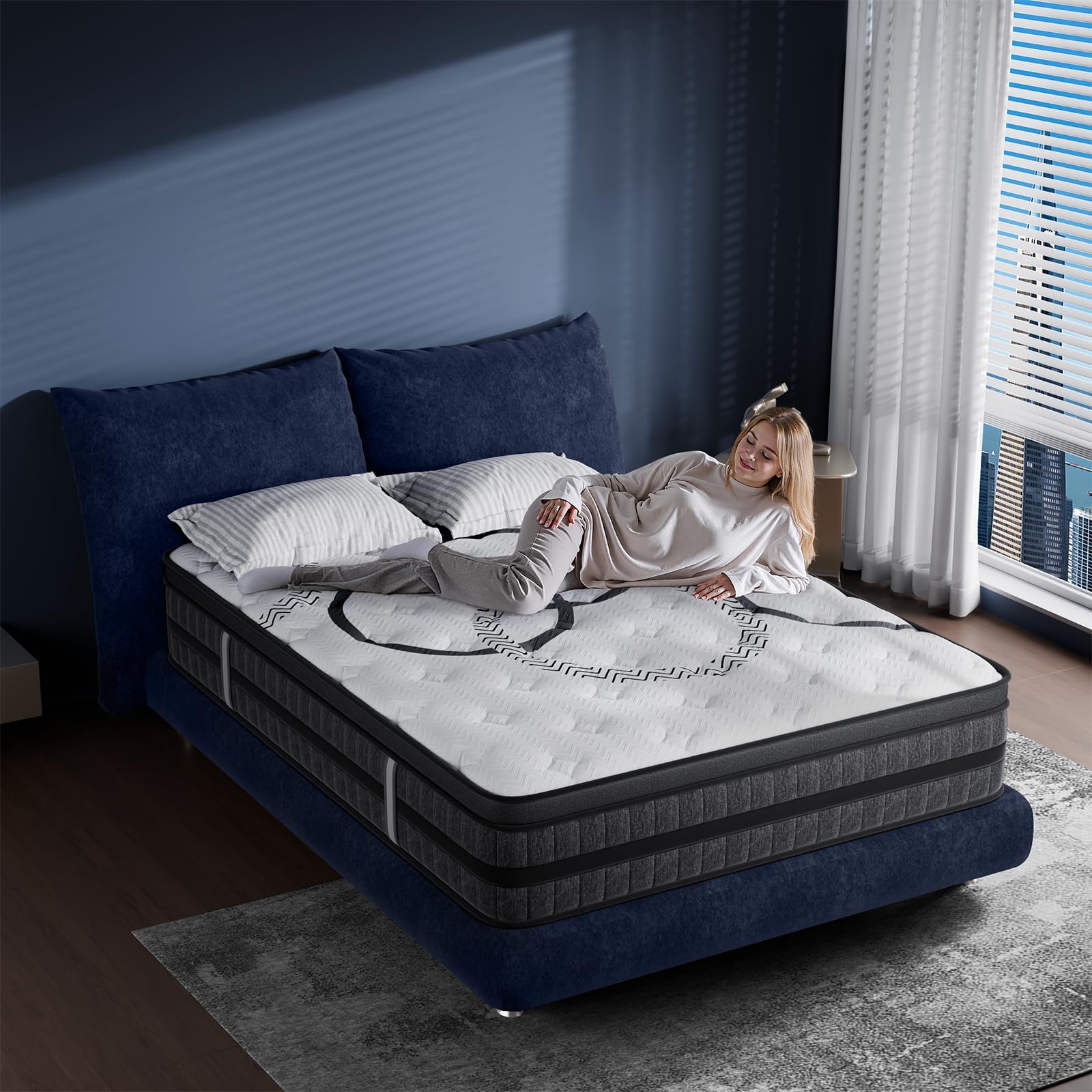 Materac Queen 12 cali, hybrydo – Memory Foam Mattress In A Box Queen recenzja i cena