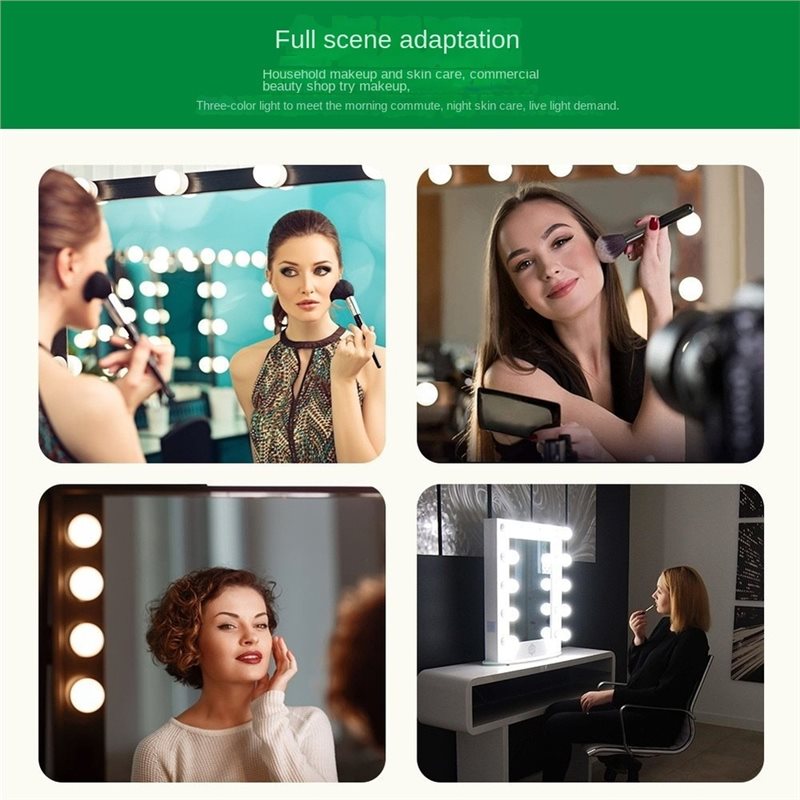 Lampa LED do toaletki, ładowan – Dressing Table Vanity With Lighted Mirror recenzja i cena
