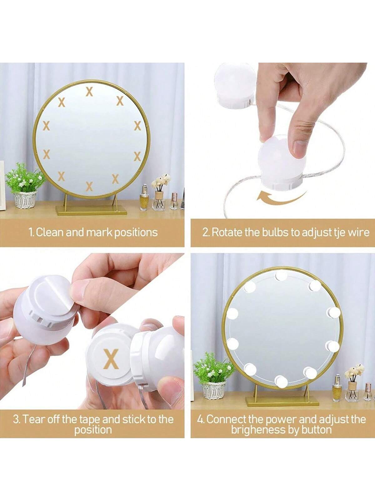 Nowe, odłączane żarówki do pro – Dressing Table Vanity With Lighted Mirror recenzja i cena