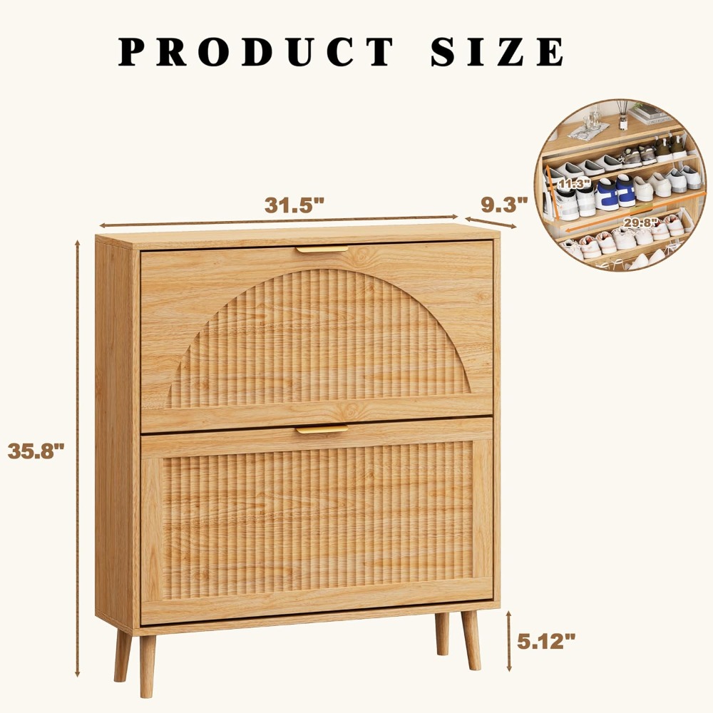 Szafka na buty z wysuwanymi sz – Shoe Rack Cabinet Narrow Entryway recenzja i cena