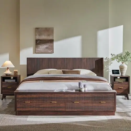 Rama łóżka typu king-size z ka – King Size Bed Frame With Storage Drawers recenzja i cena